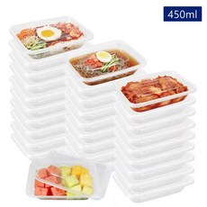 내열 밀봉 일회용 투명 PP 다기능 사각 도시락통 투명 뚜껑 포함 가정용/포장용 또는 배달용으로 사용 가능