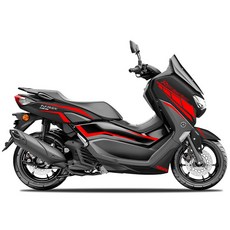 NMAX 125 155 전용 휠 스티커 반사 데칼 방수 튜닝 스티커 세트, 1개, 4_레드