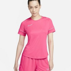 나이키 여성 반팔 티셔츠 드라이핏 아카데미 핫 핑크