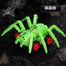 YZMY 蜘蛛爬行模擬動物慣性車 兒童玩具, 綠蜘蛛慣性車, 1個