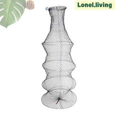 로넬리빙 살림망 민물어망 싸파 중 4단 원형 중형 고기망 물고기보관 뜰채용