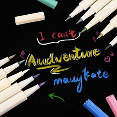 다온이미지 펄감 메탈릭 12색 세트 마커펜 은은한