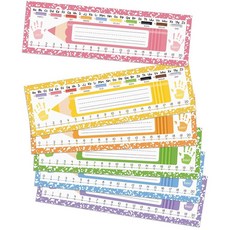 해외 BESARME 교실용 책상 이름표 36개 다채로운 학생 명판 책상용 35.6 x 11.9cm14 4.3인치 유치원 1 2 3학년 교사 파스텔 네임태그 미국매장정품+ 190