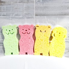 셀룰로오스 점보 목욕스펀지 3개, 점보목욕스펀지[그린], 점보목욕스펀지[옐로우], 점보목욕스펀지[그린]