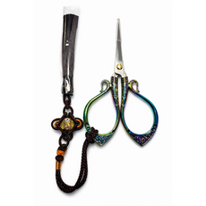 로잘린 쥬얼리 레트로 공예용 가위 DIY 전문가 가위, 1개, 오로라