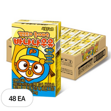 서울에프엔비 뽀로로가 좋아하는 바나나우유, 바나나맛, 140ml, 48개