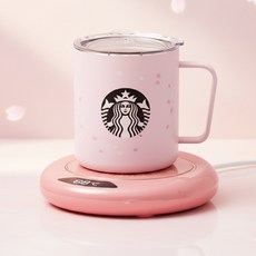 위브젠 USB 컵워머 머그컵 보온 받침대, 1개, 웜핑크