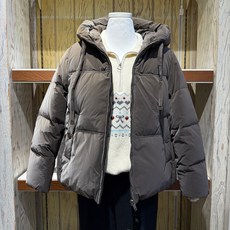 알토 하이넥 숏 다운 패딩(브라운) ALJD25N01_NC충장점