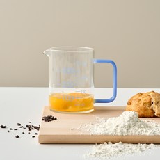 [모던하우스 인천점] 듀라H 내열 유리 계량컵 350ml Milky blue -[GA0125021], 1개, 밀키블루