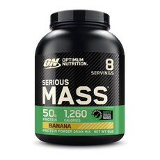 Optimum Nutrition 옵티멈뉴트리션 시리어스매스 바나나 고칼로리 체중증가 보충제, 1개, 2.7kg