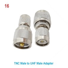 1PCS UHF 커넥터 남성/여성 SMA/BNC/L16 N/TNC/F/FME 플러그 잭 90 동축 어댑터, TNC M to UHF M