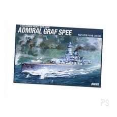 셀 커머스 아카데미 1대350 독일군 포켓전함 어드미럴 그라프 쉬페 (14103) 만들기모형, 1개