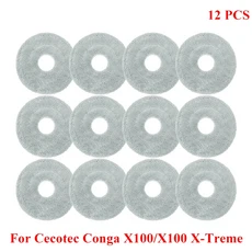Cecotec Conga X100/X100 X-Treme 로봇 진공 청소기 천에 적합한 액세서리 4층 여과 시스템 먼지 봉투 HEPA, 09 10