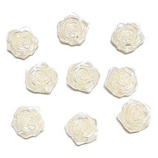(주)아트인 로즈 반쪽 진주 비즈(18mm-20개), 화이트