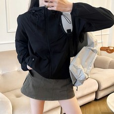 DFMEI 薄如蟬翼時尚夾克防風防潑水上衣戶外休閒女徒步衝鋒衣外套防曬衣, L【115-130斤】