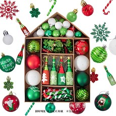 【好物良品】聖誕樹裝飾球掛飾套裝組合 (聖誕裝飾 掛飾 聖誕節 聖誕佈置 店面佈置), 1個, G.繽紛舞會