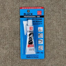 자동차 오토바이 가스켓 실리콘 초산타입/Silicone Gasket Maker RTV Black(검정) 30g, 1개
