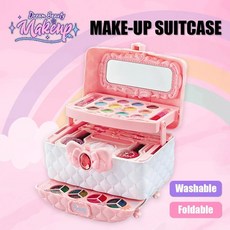 공주님 화장놀이 세트 세척 가능한 무독성 안전 화장품 장난감 (거울 포함) 생일 선물