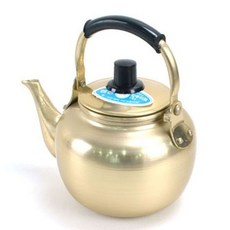 양은 주전자 노란 막걸리 물 티포트 6L 양은주전자 포트 반죽주전자 보리차주전자 황주전자 노란주전자 dew+78754ZA