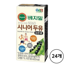 베지밀 5060 시니어두유 검은콩 190ml 24개