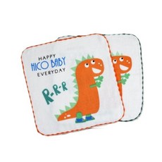 DK大王 台灣製 恐龍造型紗布口水巾 嬰幼兒手帕 兒童方巾 柔軟吸水 親膚透氣, E款.捉迷藏恐龍/1條, 1個