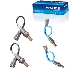 미국출고 평점4.5+ 189417 MINOOM 4피스 2 x 234-9047 234-4447 업스트림 다운스트림 산소 O2 센서 교체품 스바루 B9 레거시 아웃백 3.0L 트