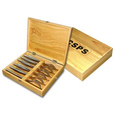 【CSPS】六刀六叉刀具組附木盒/牛排刀叉具組/不鏽鋼刀叉組/餐刀餐叉/空心柄刀叉組, 1個