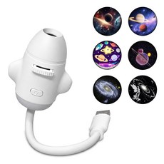 12개의 슬라이딩 프로젝션 필름이 포함된 2-in-1 USB 프로젝터 야간 조명 자동차 천장 침실용 휴대용 조절 가능 로맨틱 인테리어 지붕 조명 스타 램프 프로젝터 장식, projectionHJ6
