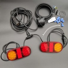 LED 트레일러 후미등 캠핑 플러그 7핀 램프 보조 브레이크등, C. 트레일러 측  자동차 측