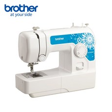 【Brother 兄弟牌】全自動穿線實用型縫紉機 JA-1450NT(簡易布邊拷克/自動穿線/可車縫厚布或牛仔布), White, JA1450NT