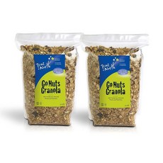 True North 씨리얼 그래놀라 – 말린 크랜베리 아몬드 코코넛 피칸 피스타치오가 함유된 Go Nuts 그래놀라 천연 및 GMO 프리 355ml(12온스) (2팩, 6 Ounce (Pack of 2)