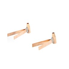 프로펠러 플렉시블 샤프트 (액슬) 브래킷 2 개 더블 윙 암 황동 서포터 시뮬레이션 예비 부품 RC 1:200 모, 01 Double Arm