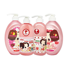 뚱 베이비 바디워시 750ml + 샴푸 750ml + 린스500ml + 로션 500ml 4종 세트, 2세트
