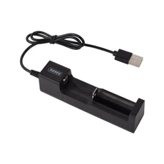 범용 1 슬롯 배터리 USB 충전기 어댑터 LED 스마트 리튬 이온 18650