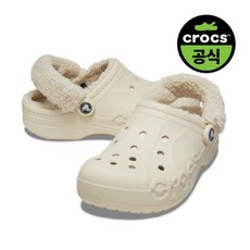 [크록스] 크록스공식 성인 BAYA LINED FUZZ STRAP CLOG WWT 25FUCL206633