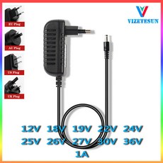 12V 18V 19V 22V 24V 25V 26V 27V 30V 36V 1A 1000MA 로봇 진공청소기 전원 코드 충전기 전원 어댑터, [08] 30V, [00] US, [08] 30V