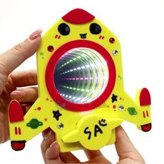 DIY 로켓 LED 무한 반사 만들기 세트 빛의반사 체험 과학교재 과학실험키트 놀이키트, 1개