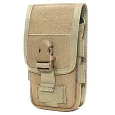 TRIWON 온DER Tactical MOLLE 홀스터 육군 휴대폰 벨트 파우치 EDC 보안 팩 휴대용 액세서리 키트 허리 가방 케이스 핸드폰 (블랙), 03 탠