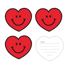 [무해해] 미니 메세지카드 미니 편지지 카드 대용량, 20개, 레드하트