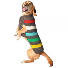 Chilly Dog 차콜 스트라이프 스웨터 XL, Chilly Dog 차콜 스트라이프 스웨터, XL