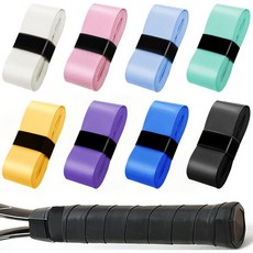 테니스 그립 테이프 라켓 교체 소모품 미끄럼 방지 및 고흡수성 드라이 느낌 오버그립 부드러운 PU 소재 진동 감쇠 피클볼 배드민턴 색채에 대한 범용 호환성