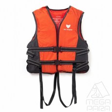마리사라 구명조끼 M 오렌지+블랙 성인