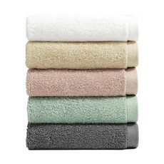 100%국내생산 타월톡톡 어린이집수건 30수 70g 고리수건 핸드타월, 화이트, 베이지, 핑크, 민트, 그레이, 1세트