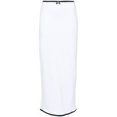 로웬로즈 콘트라스트 트리밍 맥시 스커트