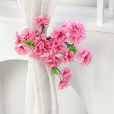 봄조화 햇살 커튼집게, 진달래, 2개
