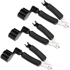 기타 줄 와인더 3개 줄 와인더 커터 및 브리지 핀 풀러 다기능 3인치 1개 기타 유지보수 도구 블랙, 기타 줄 와인더 3개 커터 및 브리지 핀 풀러 다기능