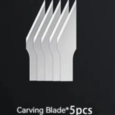 펜모양 DIY 알루미늄 손잡이 조각 칼 5 말굽 아트 블레이드 포함 야외 나이프로 교체 가능, 04 Five blades