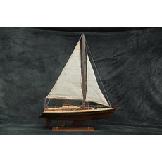 木造古典模型帆船 朋友開店 新居落成 高陞贈禮首選 游艇（48cm）, 1個
