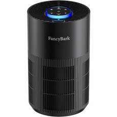 최대 1250피트 크기의 가정용 Fancy 공기청정기 수면 모드 조명 및 아로마 기능이 있는 침실용 H14 트루 헤파룸 연기 냄새 먼지 꽃가루 애완동물 Dander 블랙, Black, Black