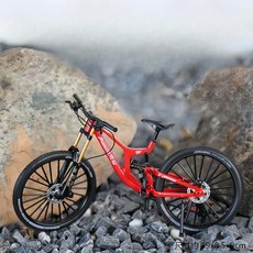금속 MTB 자전거 모형 소프트테일 서스펜션 산악 프라모델, O